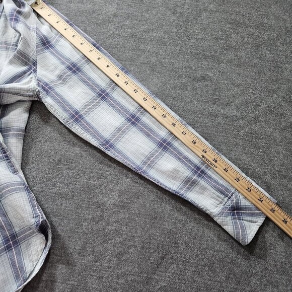 Roots Shirt Womens L Plaid Buttons Cotton LS Campus Gorpcore Western Boho - Picture 6 of 16